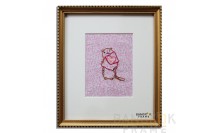 กรอบผ้าปักครอสติชใส่กรอบ กรอบรูปผ้าปัก-กรอบรูปตัดเจาะแมท